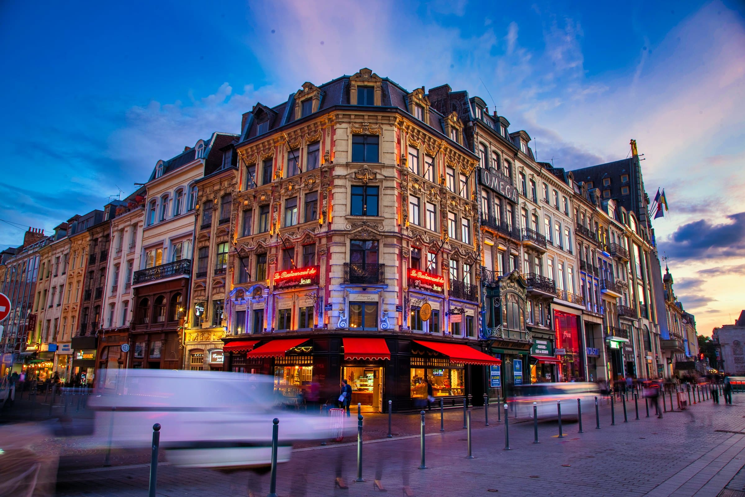 La Grand-Place de Lille à l'heure bleue